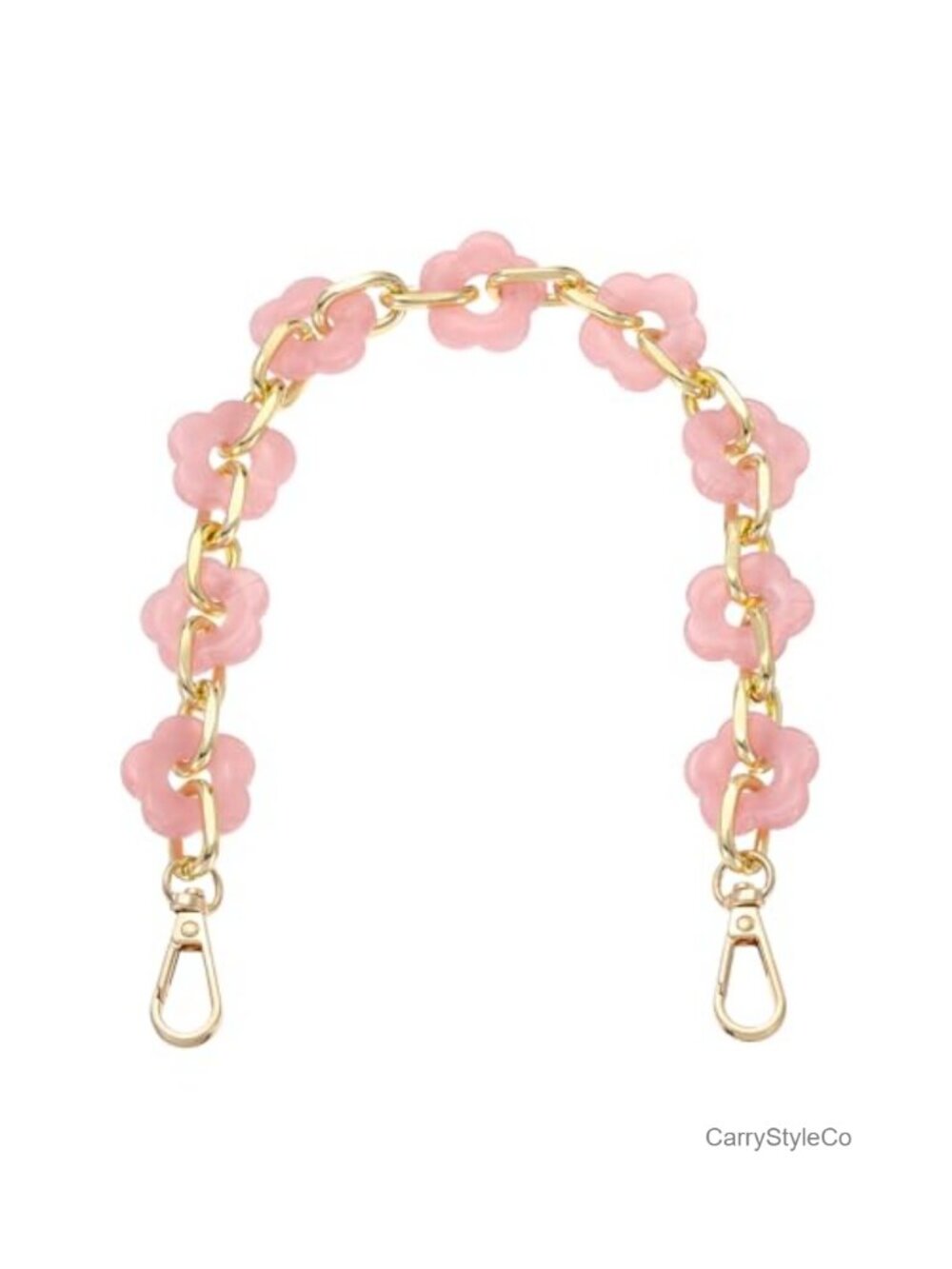 Acrylic Chain Strap, Flower Chunky Purse Extension, Bag Charm for Handbag